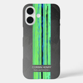 16 Funda para iPhone con textura abstracta y nombre m