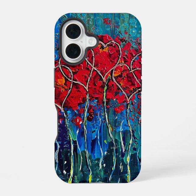 16 funda para iPhone corazones (Reverso )