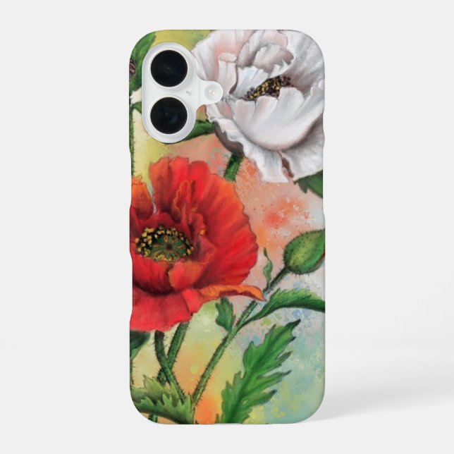 16 Funda para iPhone de amapolas (Reverso )