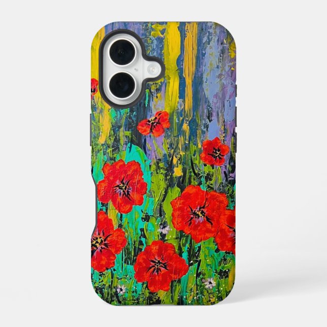 16 Funda para iPhone de amapolas (Reverso )
