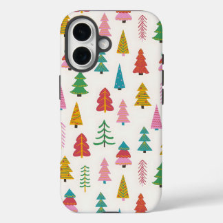 16 Funda para iPhone de árbol de Navidad festivo