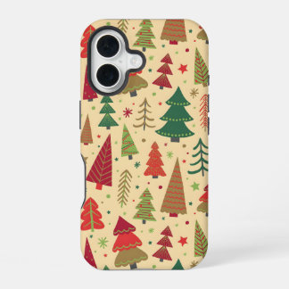 16 Funda para iPhone de árbol de Navidad festivo