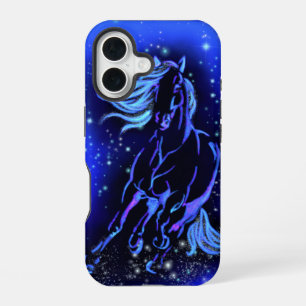 16 Funda para iPhone de caballo corriendo a la luz de