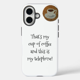16 Funda para iPhone de café espresso