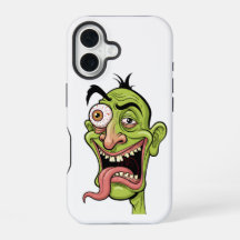 Funda para iPhone de caricatura divertida de zombi