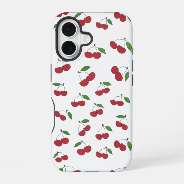 16 Funda para iPhone de Cerezas Dulces (Reverso )