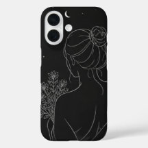 Funda para iPhone de Chica Estética – Arte de Líne
