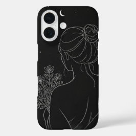 16 Funda para iPhone de Chica Estética – Arte de Líne