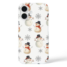 Funda para iPhone de copo de nieve vintage navideñ