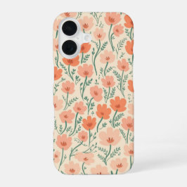 16 Funda para iPhone de flores silvestres de melocotó