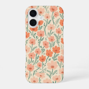 16 Funda para iPhone de flores silvestres de melocotó