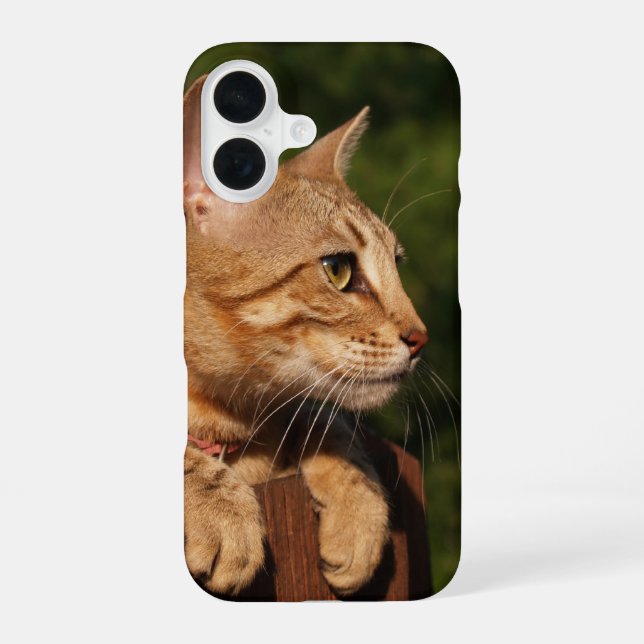 16 Funda para iPhone de gato de Savannah (Reverso )