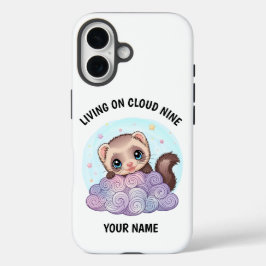 16 Funda para iPhone de hurón adorable personalizada