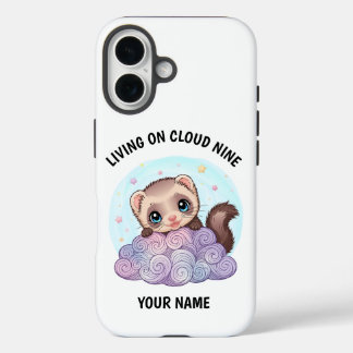 16 Funda para iPhone de hurón adorable personalizada