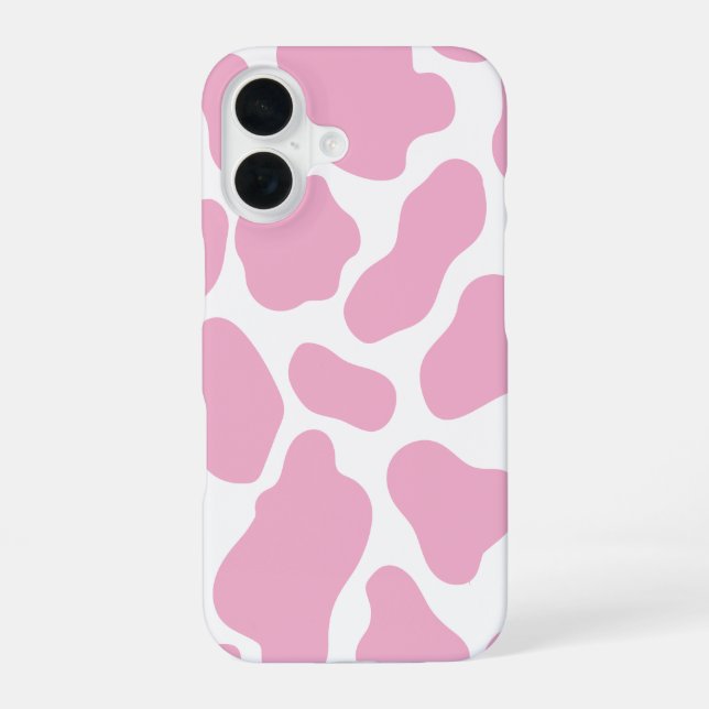 16 Funda para iPhone de impresión en vaca rosa y blan (Reverso )