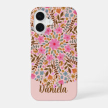 Funda para Iphone de Mandala Floral Bonita para El