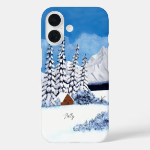16 Funda para Iphone de Manzana Brillante de Invierno