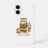 Funda para iphone de Nacida para Leer Búho Lindo A
