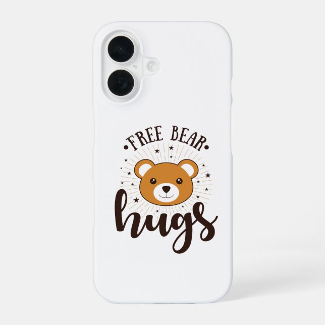 16 Funda para iPhone de Ositos Abrazando Tiernos Esté (Reverso )