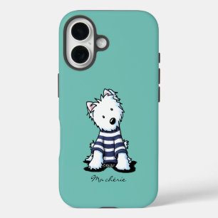 16 Funda para iPhone de perro Westie KiniArt francesa