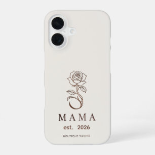 16 Funda para iPhone de piedra de rosa MAMA personali