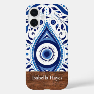 16 Funda para iPhone de protección con ojo azul malva