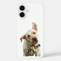Funda para iPhone de recuerdo de mascota minimalis