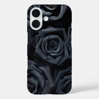 16 Funda para iPhone de rosas negras elegantes
