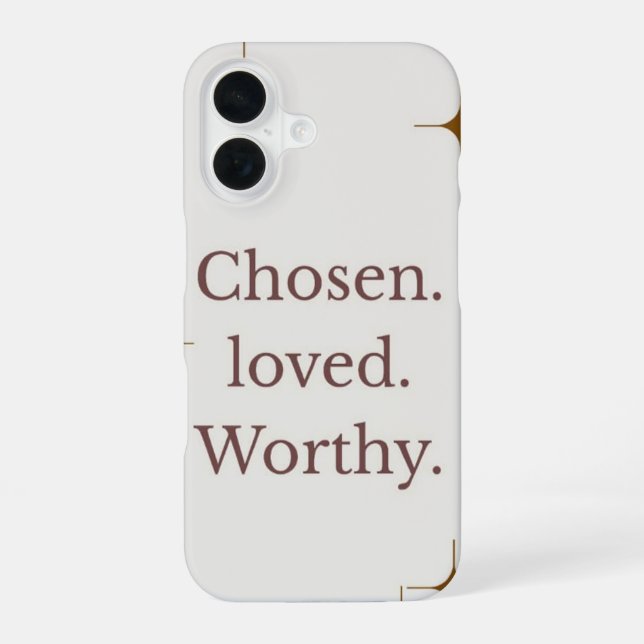16 Funda para IPhone "Elegido Amado Digno" (Reverso )