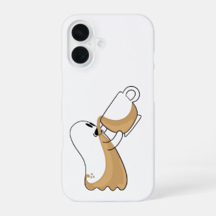 16 Funda para iPhone Fantasma Cubierto de Café – Caos