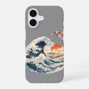 16 Funda para iPhone Flor de Cerezo Ola Japonesa