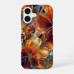 16 Funda para iPhone floral de medianoche elegante