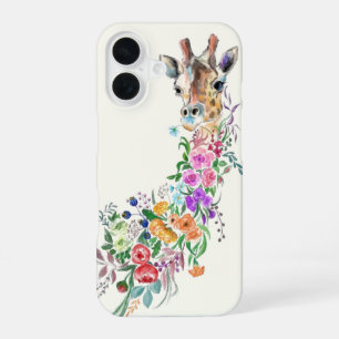 16 Funda para iPhone Flores Jirafa