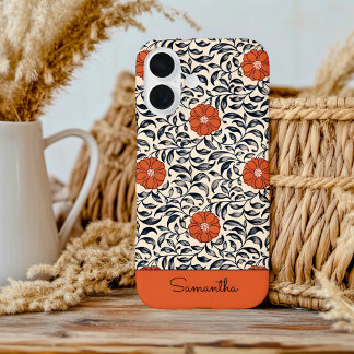 16 Funda para iPhone / iPad con PATRON FLORAL VINTAGE