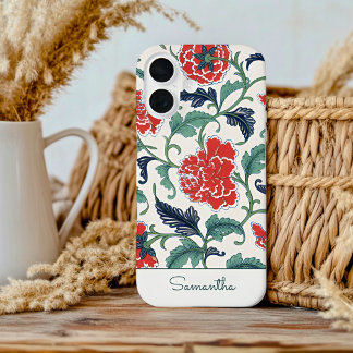 16 Funda para iPhone / iPad con PATRON FLORAL VINTAGE