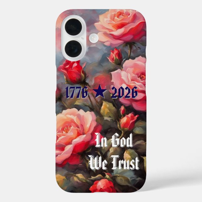 16 Funda para iPhone / iPad cumpleaños 250º Rosas Ros (Reverso )