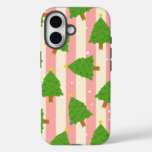 16 Funda para iPhone / iPad de árbol de Navidad festi