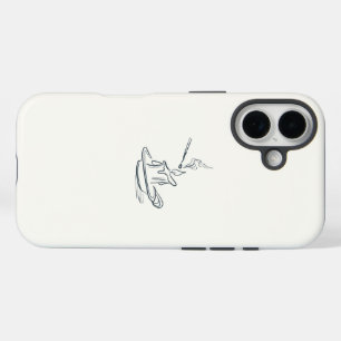 16 Funda para iPhone / iPad de arte lineal minimalist