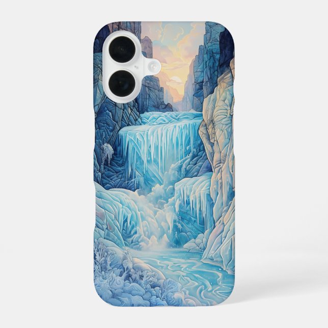 16 Funda para iPhone / iPad de cascada congelada (Reverso )