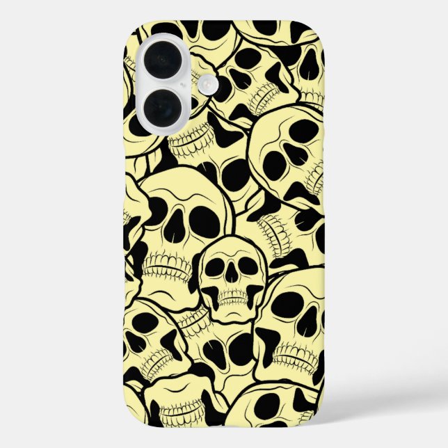 16 Funda para iPhone / iPad de clúster de cráneos (Reverso )