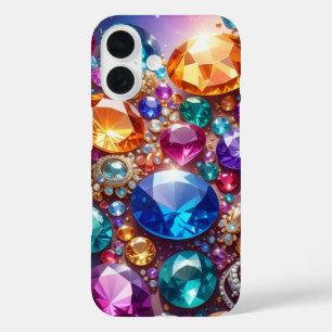 16 Funda para iPhone / iPad de gemas y joyas colorida