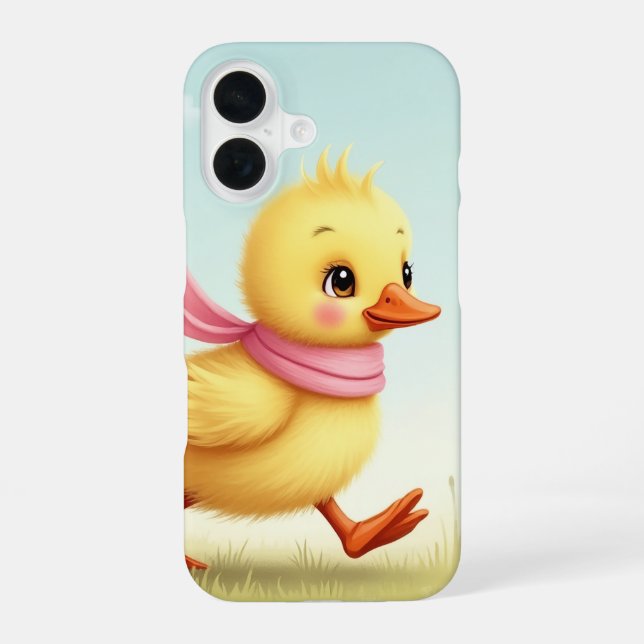 16 Funda para iPhone / iPad de pato adorable con bufa (Reverso )
