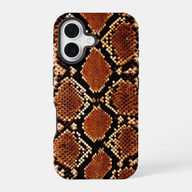 16 Funda para iPhone / iPad de piel de serpiente roja (Reverso )