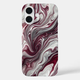 16 Funda para iPhone / iPad de remolino plateado y pú