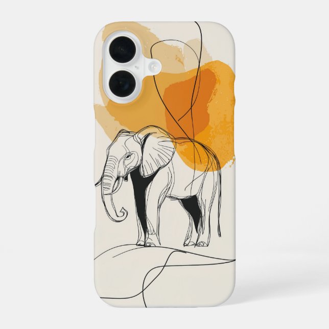16 Funda para iPhone / iPad Noble Elephant Grace (Reverso )