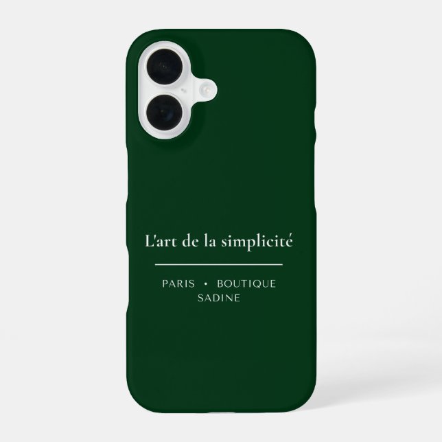 16 Funda para iPhone L'art de la Simplicité Deep Fore (Reverso )