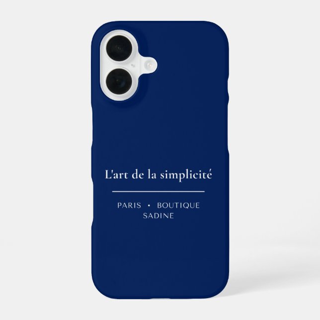 16 Funda para iPhone L'art de la Simplicité | Minimal (Reverso )