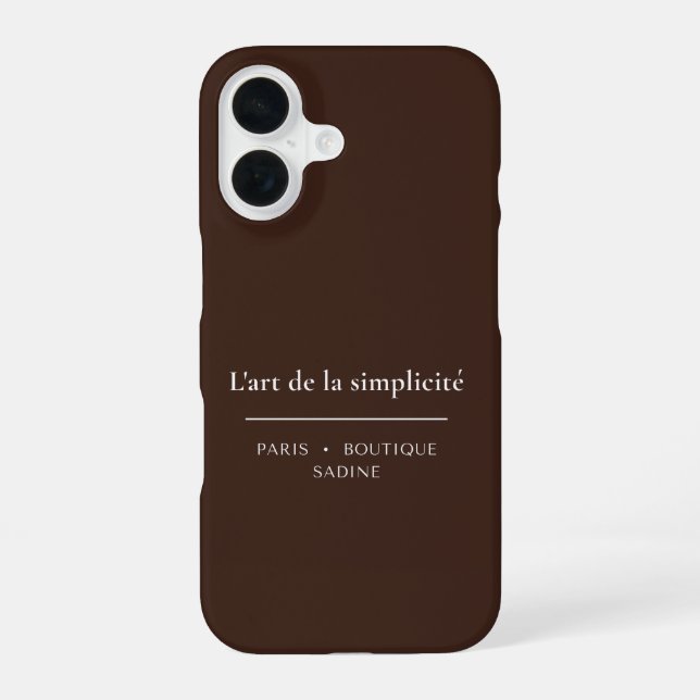 16 Funda para iPhone L'art de la Simplicité Rich Espr (Reverso )