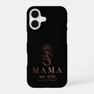 16 Funda para iPhone MAMA Rose Minimalista Personaliz