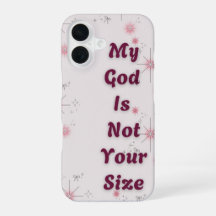 Funda para IPhone "Mi Dios no es de tu tamaño"